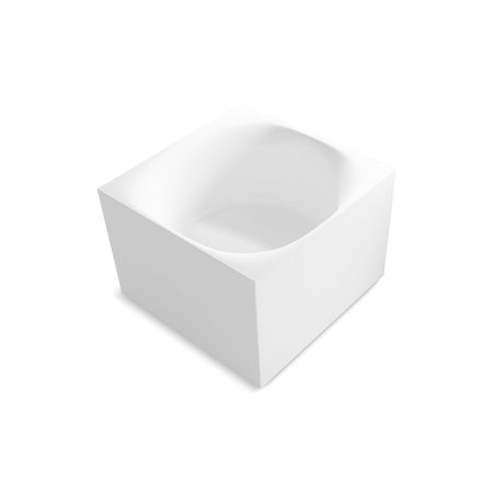 Kohler Stillness Soak 46" x 46" freestanding bath, 46 in. L, Honed White, Acrylic 31404-HW1